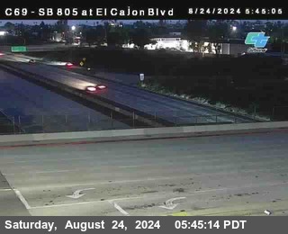 SB 805 at El Cajon Blvd (On Ramp)