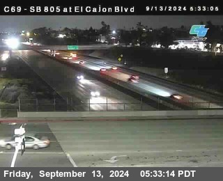 SB 805 at El Cajon Blvd (On Ramp)