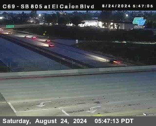 SB 805 at El Cajon Blvd (On Ramp)