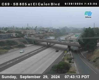 SB 805 at El Cajon Blvd (On Ramp)