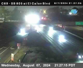 SB 805 at El Cajon Blvd (On Ramp)