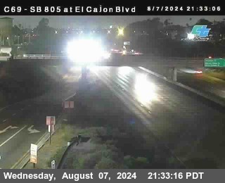 SB 805 at El Cajon Blvd (On Ramp)