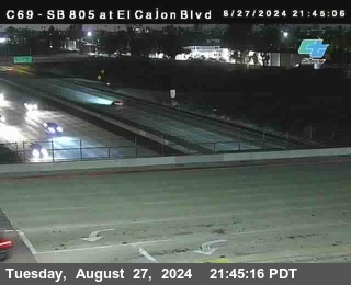 SB 805 at El Cajon Blvd (On Ramp)