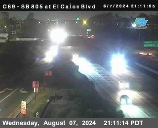 SB 805 at El Cajon Blvd (On Ramp)