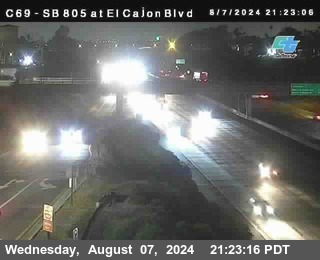 SB 805 at El Cajon Blvd (On Ramp)