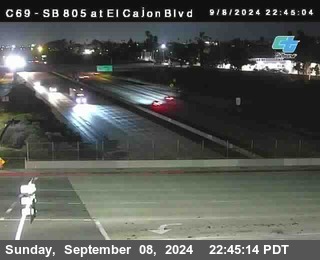 SB 805 at El Cajon Blvd (On Ramp)