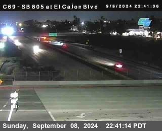 SB 805 at El Cajon Blvd (On Ramp)