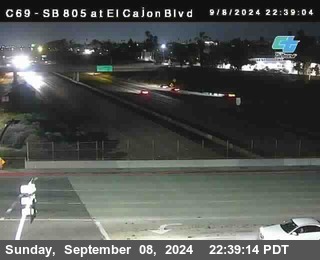 SB 805 at El Cajon Blvd (On Ramp)