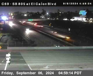 SB 805 at El Cajon Blvd (On Ramp)