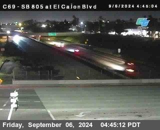 SB 805 at El Cajon Blvd (On Ramp)