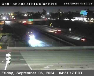 SB 805 at El Cajon Blvd (On Ramp)