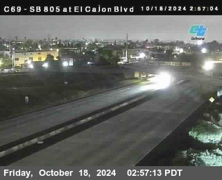 SB 805 at El Cajon Blvd (On Ramp)