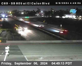 SB 805 at El Cajon Blvd (On Ramp)