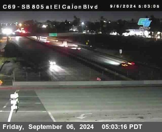 SB 805 at El Cajon Blvd (On Ramp)