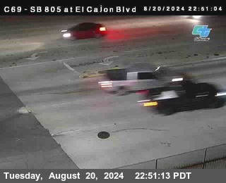 SB 805 at El Cajon Blvd (On Ramp)