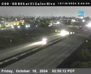 SB 805 at El Cajon Blvd (On Ramp)