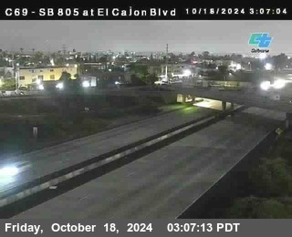 SB 805 at El Cajon Blvd (On Ramp)