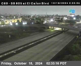 SB 805 at El Cajon Blvd (On Ramp)