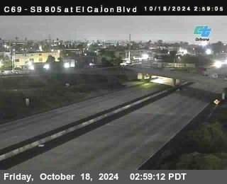 SB 805 at El Cajon Blvd (On Ramp)