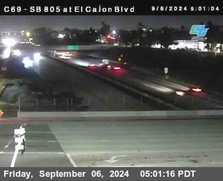 SB 805 at El Cajon Blvd (On Ramp)