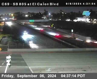 SB 805 at El Cajon Blvd (On Ramp)