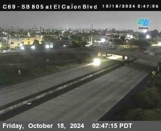 SB 805 at El Cajon Blvd (On Ramp)