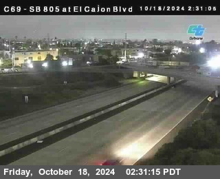 SB 805 at El Cajon Blvd (On Ramp)