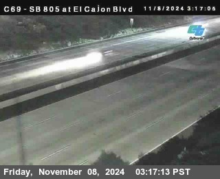 SB 805 at El Cajon Blvd (On Ramp)