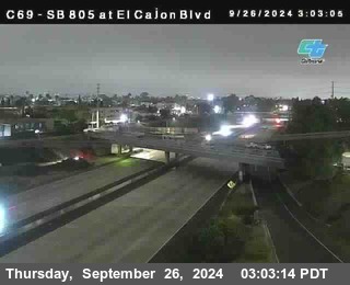 SB 805 at El Cajon Blvd (On Ramp)