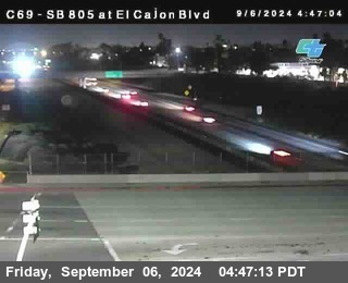 SB 805 at El Cajon Blvd (On Ramp)