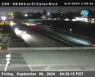 SB 805 at El Cajon Blvd (On Ramp)