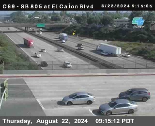 SB 805 at El Cajon Blvd (On Ramp)