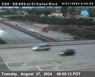 SB 805 at El Cajon Blvd (On Ramp)