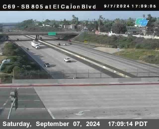 SB 805 at El Cajon Blvd (On Ramp)