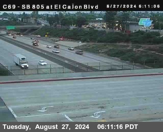 SB 805 at El Cajon Blvd (On Ramp)