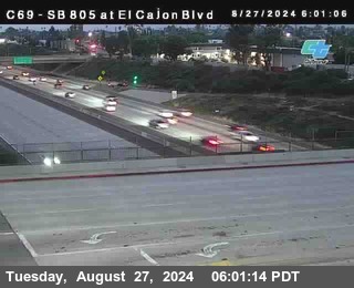 SB 805 at El Cajon Blvd (On Ramp)