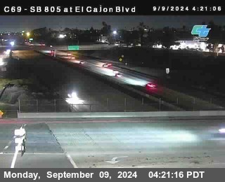 SB 805 at El Cajon Blvd (On Ramp)