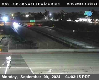 SB 805 at El Cajon Blvd (On Ramp)