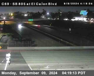 SB 805 at El Cajon Blvd (On Ramp)