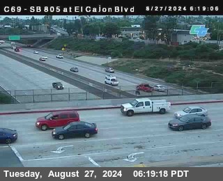 SB 805 at El Cajon Blvd (On Ramp)