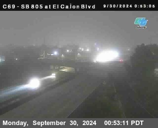 SB 805 at El Cajon Blvd (On Ramp)