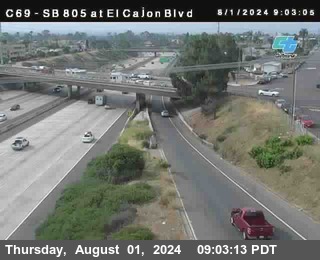 SB 805 at El Cajon Blvd (On Ramp)