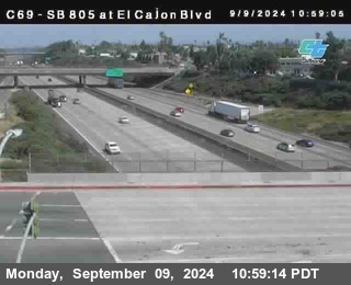 SB 805 at El Cajon Blvd (On Ramp)