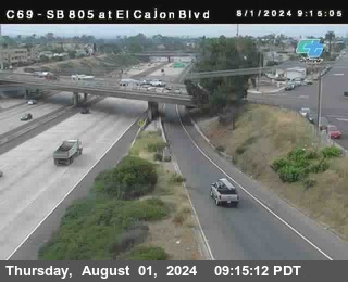 SB 805 at El Cajon Blvd (On Ramp)