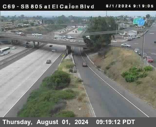 SB 805 at El Cajon Blvd (On Ramp)