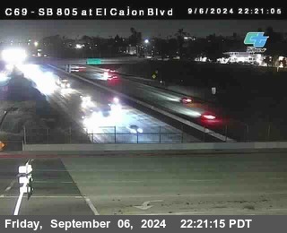 SB 805 at El Cajon Blvd (On Ramp)