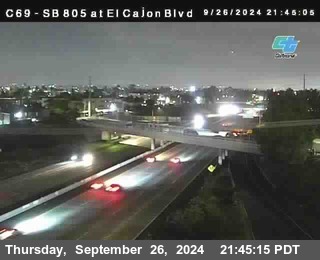 SB 805 at El Cajon Blvd (On Ramp)