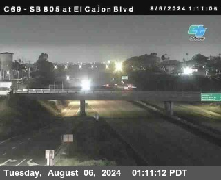 SB 805 at El Cajon Blvd (On Ramp)