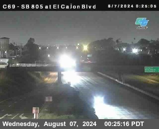 SB 805 at El Cajon Blvd (On Ramp)