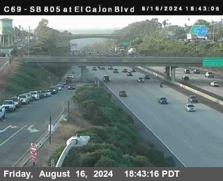 SB 805 at El Cajon Blvd (On Ramp)